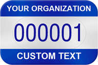 Bikeguard Asset Tag, 1" x 1.5"