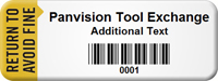 Customized Avoid Fine Asset Tag with Barcode