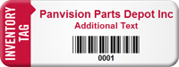 Customized Inventory Asset Tag with Barcode