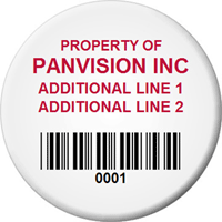 Asset Label, Company Name with Numbering