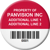 Asset Label, Company Name with Numbering