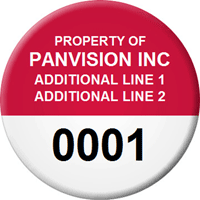 Asset Label, Company Name with Numbering