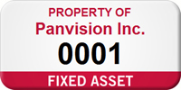 Fixed Asset Personalized Asset Label with Numbering