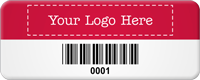 Add Your Logo Here Tag with Barcode
