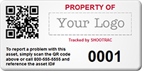 QR Code Custom Logo Asset Tag