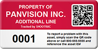 Personalized Asset Tag With QR Code