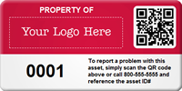 Custom QR Code Asset Tags with Logo