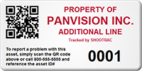 Custom QR Code Property Asset Tag