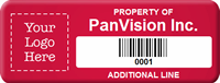 Personalized Property Tag, Add Logo, Text with Barcode