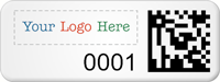 Personalized SunGuard 2D Barcode Logo Asset Tags