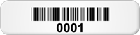 Custom Small Barcode Numbering Asset Tags
