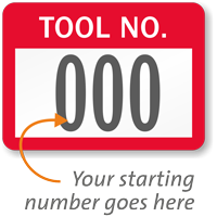 TOOL NO., with consecutive numbering