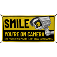 Property Protected By Video Surveillance Banner