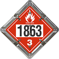 6 Legend Flip n Lock™ Ethanol Placard (unpainted) Set