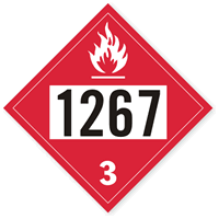 Petroleum Dot Placard