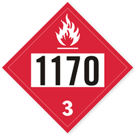 Ethyl Alcohol Dot Placard