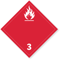 International Placard Flammable Liquids Placard