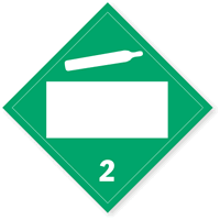 Class 2 Non Flammable Gas Placard