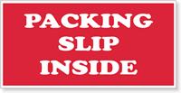 Packing Slip Inside Label