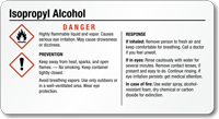 Isopropyl Alcohol Chemical GHS Label 2in. x 3.75in.
