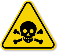 ISO Toxic Poison Symbol Warning Sign