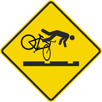 Bicycle Hazard Symbol Sign