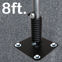 FlexPost Asphalt Model Sign Post 8 Ft Tall