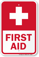 Red  With Cross Symbol Sign