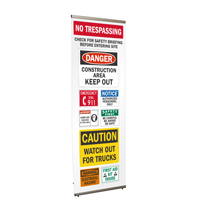 No Trespassing Keep Out Construction Area Site Banner Kit