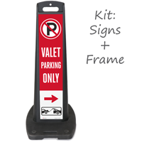 Valet Parking Only Right Arrow