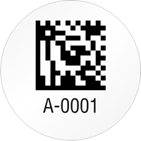 Circular 2D Custom Template   Barcode
