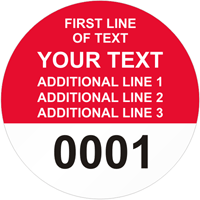 Circular Custom Template  Numbering