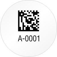 Circular 2D Custom Template   Barcode
