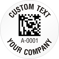 Circular 2D Custom Template   Barcode