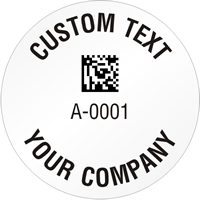 Circular 2D Custom Template   Barcode
