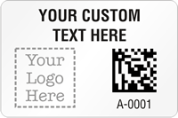 Rectangular 2D Custom Barcode   Logo