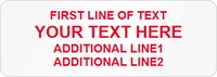 Rectangular Custom Template   Text