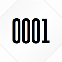 Stop Shaped Custom Template   Numbering