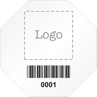 Stop Shaped Custom Template   Barcode
