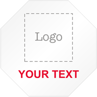 Stop Shaped Custom Template  Logo