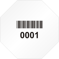 Stop Shaped Custom Template  Barcode