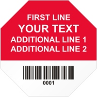 Stop Shaped Custom Template  Barcode