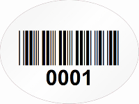 Oval Custom Template - Barcode