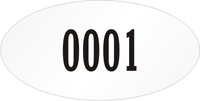 Oval Custom Template - Numbering