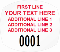 Oval Custom Template   Numbering