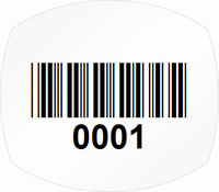 Oval Custom Template   Barcode