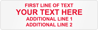 Rectangular Custom Template   Text