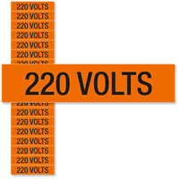 220 Volts Marker Labels Small (1/2in. x 2 1/4in.)