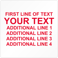 Square Custom Template   Text