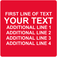 Square Custom Template   Text